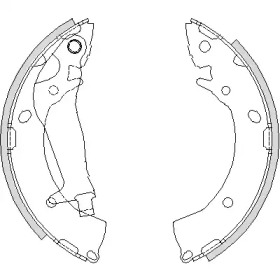 Комлект тормозных накладок WOKING Z4203.00