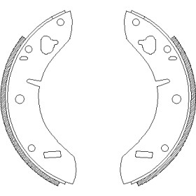 Комлект тормозных накладок WOKING Z4205.00