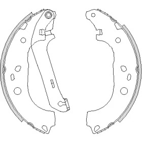 Комлект тормозных накладок WOKING Z4206.01