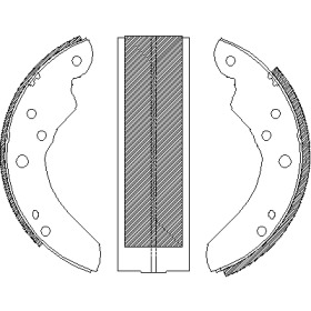 Комлект тормозных накладок WOKING Z4214.00