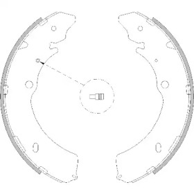 Комлект тормозных накладок WOKING Z4216.00