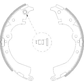 Комлект тормозных накладок WOKING Z4217.00