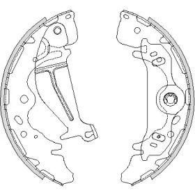 Комлект тормозных накладок WOKING Z4219.00