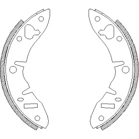 Комлект тормозных накладок WOKING Z4220.00