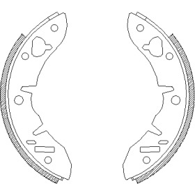 Комлект тормозных накладок WOKING Z4221.00