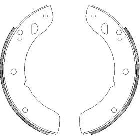 Комлект тормозных накладок WOKING Z4222.00