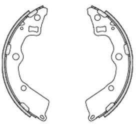 Комлект тормозных накладок WOKING Z4225.00