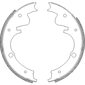 Комлект тормозных накладок WOKING Z4226.00