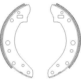 Комлект тормозных накладок WOKING Z4229.00