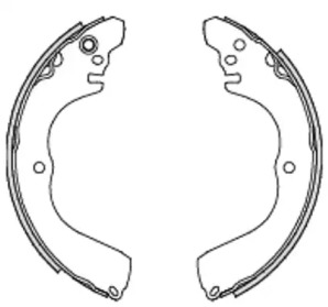 Комлект тормозных накладок WOKING Z4233.00