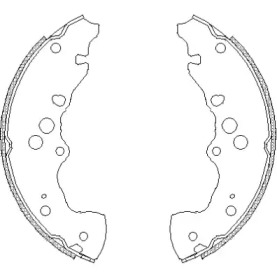 Комлект тормозных накладок WOKING Z4240.00