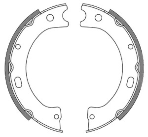 Комлект тормозных накладок WOKING Z4243.00