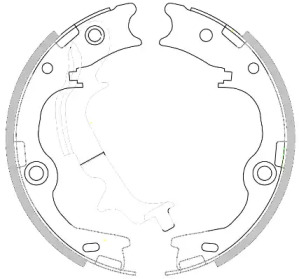 Комлект тормозных накладок WOKING Z4252.00