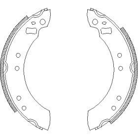 Комлект тормозных накладок WOKING Z4253.00