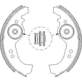 Комлект тормозных накладок WOKING Z4258.01