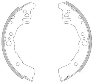 Комлект тормозных накладок WOKING Z4268.00