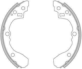 Комлект тормозных накладок WOKING Z4275.00