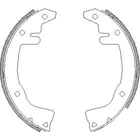 Комплект тормозных колодок WOKING Z4281.00