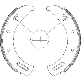 Комлект тормозных накладок WOKING Z4285.00