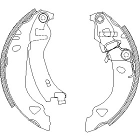 Комлект тормозных накладок WOKING Z4302.00