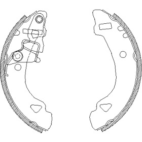 Комлект тормозных накладок WOKING Z4303.00