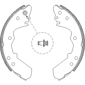 Комплект тормозных колодок WOKING Z4308.00