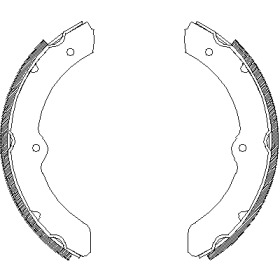 Комлект тормозных накладок WOKING Z4311.00