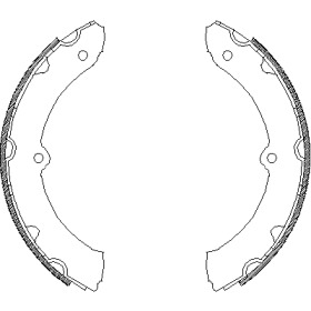 Комлект тормозных накладок WOKING Z4314.00