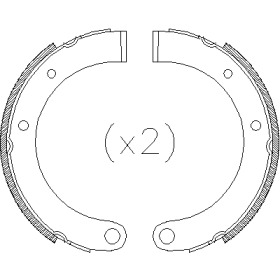 Комлект тормозных накладок WOKING Z4315.00