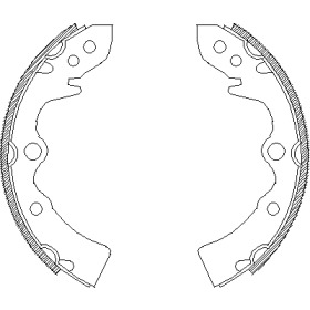 Комлект тормозных накладок WOKING Z4322.00