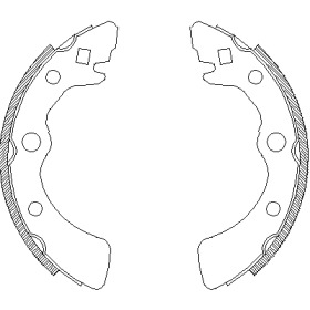 Комлект тормозных накладок WOKING Z4323.00