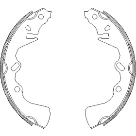 Комлект тормозных накладок WOKING Z4324.00
