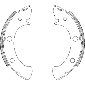 Комлект тормозных накладок WOKING Z4328.00