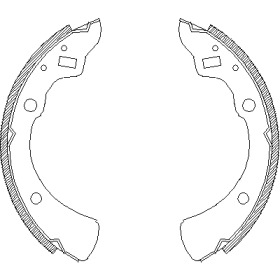 Комлект тормозных накладок WOKING Z4330.00