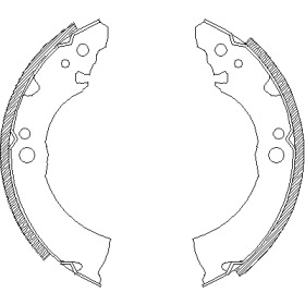 Комлект тормозных накладок WOKING Z4331.00
