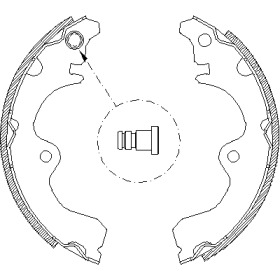 Комлект тормозных накладок WOKING Z4334.01