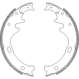 Комлект тормозных накладок WOKING Z4335.00