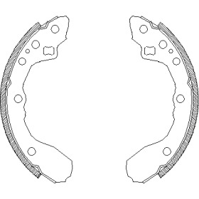 Комлект тормозных накладок WOKING Z4344.00