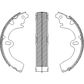 Комплект тормозных колодок WOKING Z4345.00