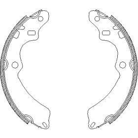 Комлект тормозных накладок WOKING Z4347.00