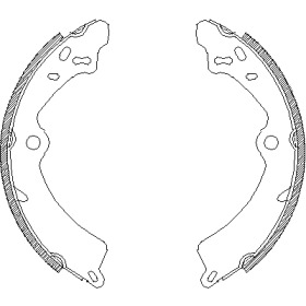 Комлект тормозных накладок WOKING Z4349.00