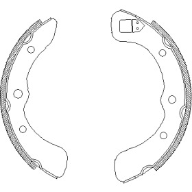 Комлект тормозных накладок WOKING Z4352.00