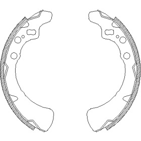 Комлект тормозных накладок WOKING Z4354.00