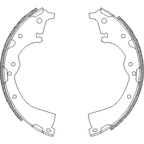 Комлект тормозных накладок WOKING Z4360.00