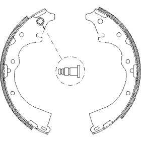 Комплект тормозных колодок WOKING Z4360.01