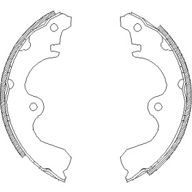 Комлект тормозных накладок WOKING Z4361.00