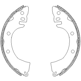 Комлект тормозных накладок WOKING Z4368.00