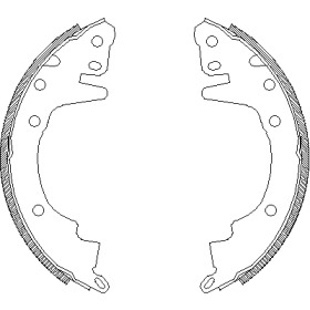 Комлект тормозных накладок WOKING Z4369.00
