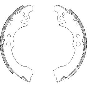 Комлект тормозных накладок WOKING Z4374.00