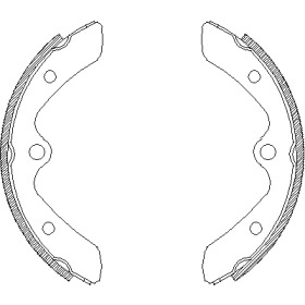 Комлект тормозных накладок WOKING Z4375.00